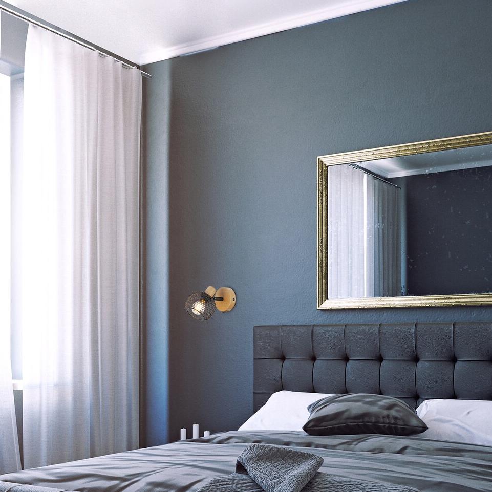 GRENDEL,IND.SPOT.E14 1XMAX40W,BEECH