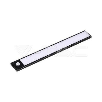 1.5W LED LAMPADA PER ARMADIO RICARICABILE CON CON SENSOREE CORPO NERO 4000K IP20