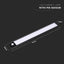 2W LED LAMPADA PER ARMADIO RICARICABILE CON CON SENSOREE CORPO NERO 4000K IP20