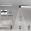 2W LED LAMPADA PER ARMADIO RICARICABILE CON CON SENSOREE CORPO NERO 4000K IP20