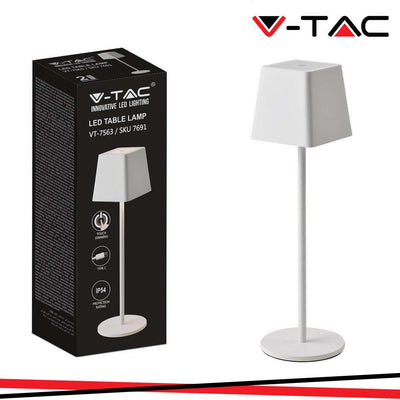 2W LAMPADA LED DA TAVOLO  CORPO BIANCO IP54 3000K