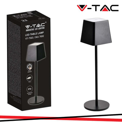 2W TABLE LAMP CORPO NERO IP54 3000K