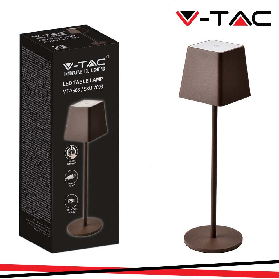 2W LAMPADA DA TAVOLO COLORE CORTEN IP54 3000K