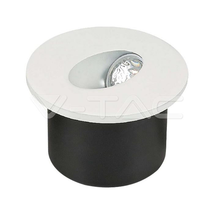 3W LED FARETTO CALPESTABILE CORPO ROTONDO 4000K