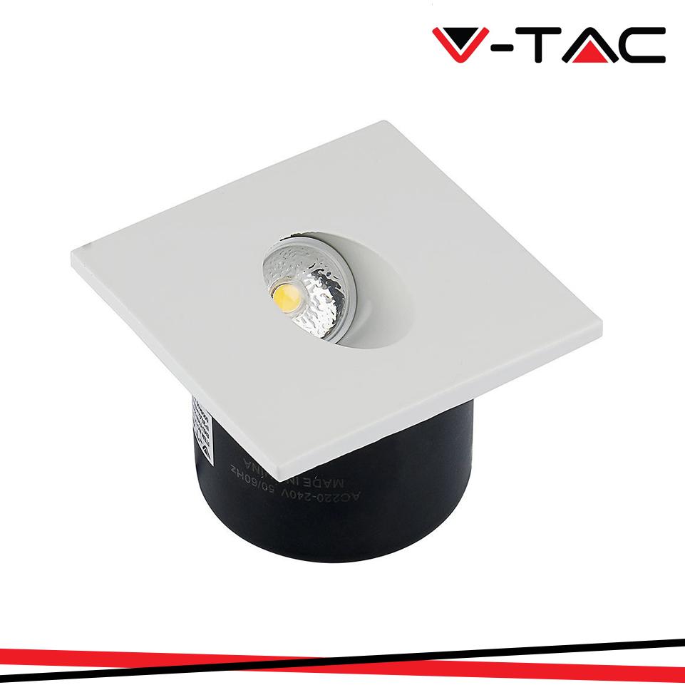 3W LED FARETTO CALPESTABILE QUADRATO 4000K