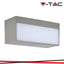 12W LED LAMPADA DA PARETE 4200K CORPO GRIGIO IP65