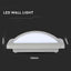 12W LAMPADA LED DA MURO 3000K CORPO GRIGIO IP65