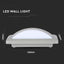 12W LAMPADA LED DA MURO 3000K CORPO GRIGIO IP65