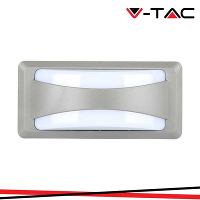 12W LAMPADA LED DA MURO 4200K CORPO GRIGIO IP65