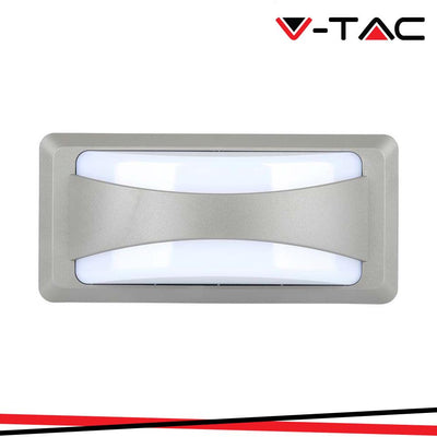 12W LAMPADA LED DA MURO 4200K CORPO GRIGIO IP65