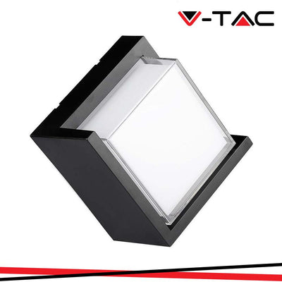 12W LED LAMPADA DA PARETE SAMI-FRAME BLACK QUADRATA 4000K