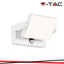 17W LAPADA LED DA MURO SENSOR CORPO BIANCO 3000K IP65