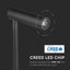3W LED LAMPADA DA COMODINO CON INTERRUTTORE E PORTA USB NERA 3000K