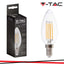 LED LAMPADINA 6W FILAMENTO E14 CLEAR COVER CANDELA 6000K 130LM/W