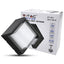 7W LAPADA LED DA MURO SAMI-FRAME NERA QUADRATA IP65 3000K