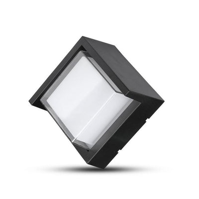 7W LAPADA LED DA MURO SAMI-FRAME NERA QUADRATA IP65 3000K