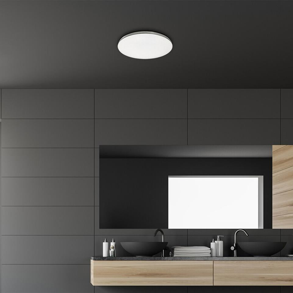 TOMA, IND. CEIL.LED 20W, CHROME,D29CM