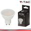 LED LAMPADINA 2.9W GU10 SMD WHITE PLASTICA MILKY COVER 3000K