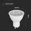 LED FARETTO SAMSUNG CHIP GU10 6W   RIPPLE PLASTICA 38   DIMMERABILE 6500K