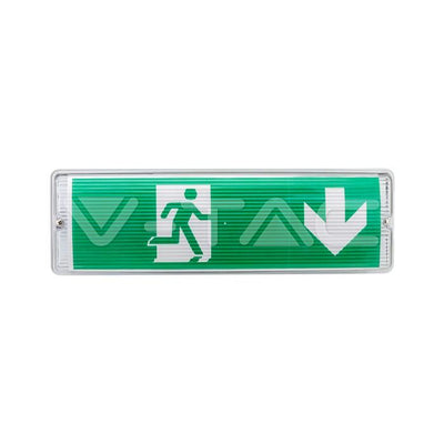 3W LED LUCE DI EMERGENZA CON PULSANTE DI AUTOTEST E CONTROLLO RF 6400K