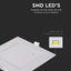 18W LED MINI PANNELLO QUADRATO 6400K