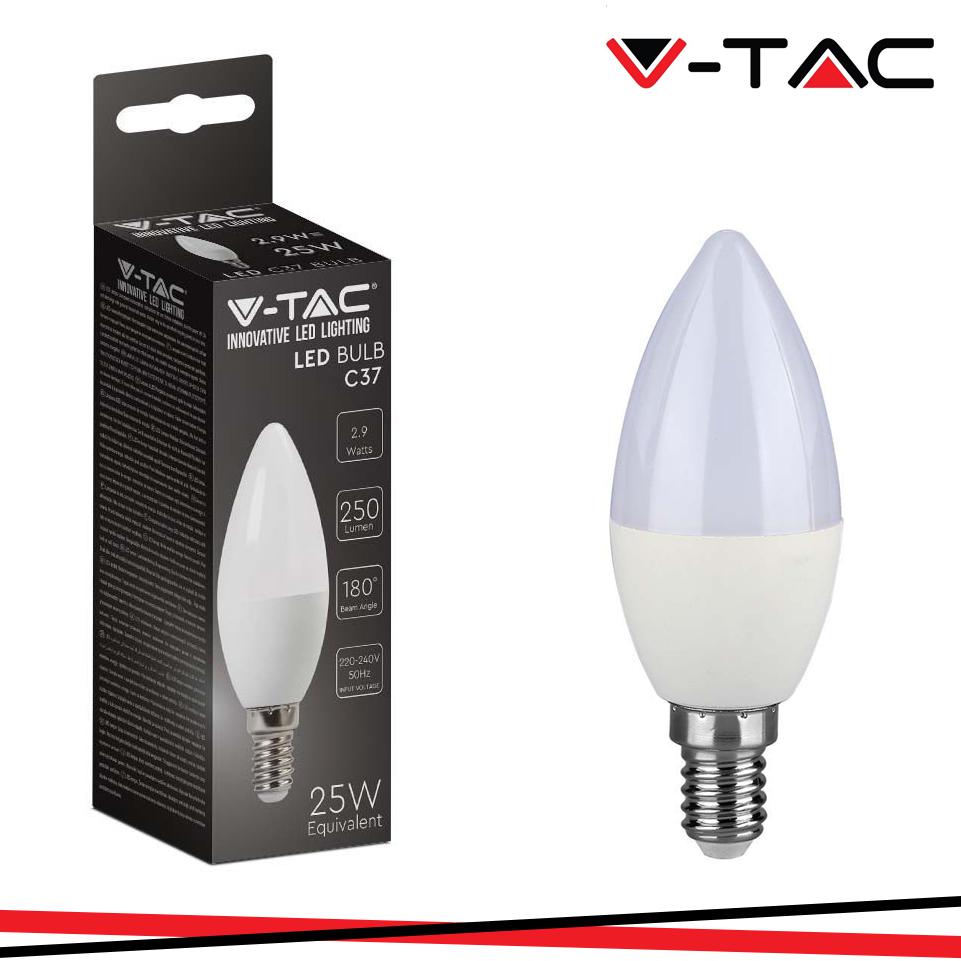 LED LAMPADINA 2.9W E14 CANDELA 6500K