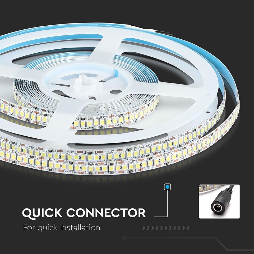 LED STRISCIA SMD2835 240 LEDS HIGH LUMEN 4000K IP20