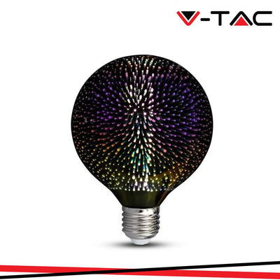 LED LAMPADINA 3W FILAMENTO E27 G125 3D 3000K