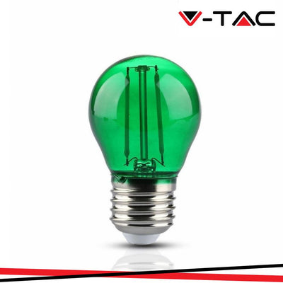 LED LAMPADINA 2W FILAMENTO E27 G45 GREEN