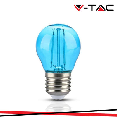 LED LAMPADINA 2W FILAMENTO E27 G45 BLUE