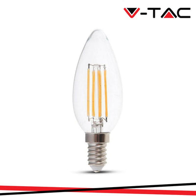 LED LAMPADINA 6W FILAMENTO E14 CLEAR COVER CANDELA 6400K