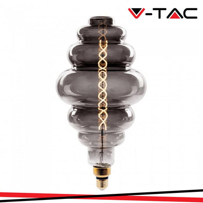LED LAMPADINA 8W DOUBLE FILAMENTO E27 S200 SMOKY DIMMERABILE 2000K