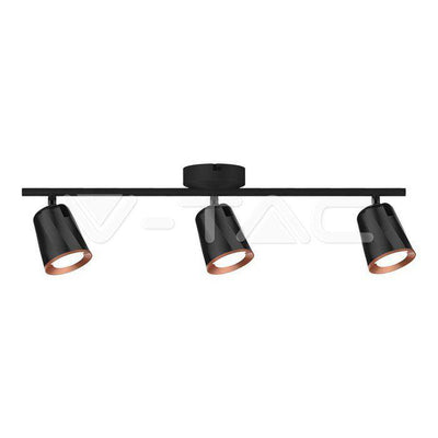 18W LED LAMPADA DA PARETE TRIPLA TESTA 4000K CORPO NERO