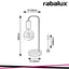 BRUNO,IND.TABLE,E27 1XMAX40W, H36CM