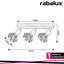 ZEUS IND SPOT 3XE14 BLACK OAK