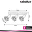 ZEUS IND SPOT 3XE14 BLACK OAK