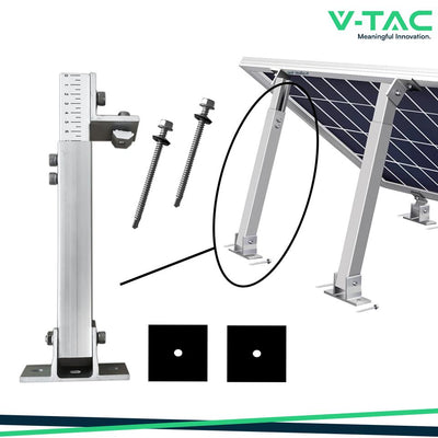 GAMBA ANTERIORE E POSTERIORE REGOLABILE H280-415MM/10-15 GRADI - V-TAC
