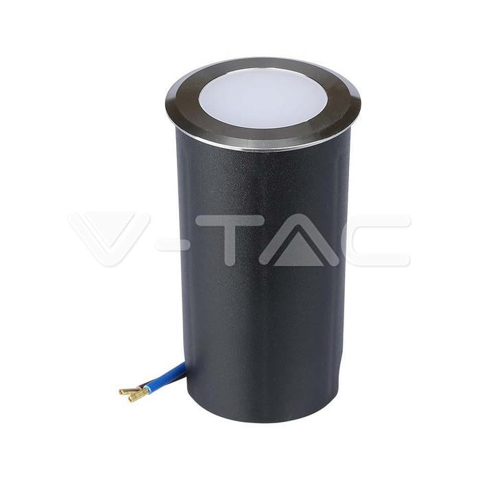 1W LED FARETTO CALPESTABILE COLORE ARGENTO 3000K