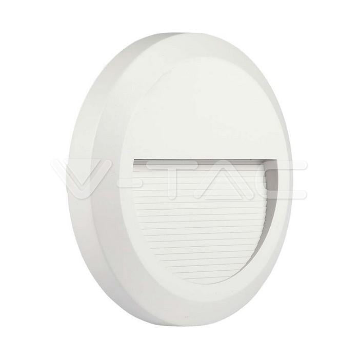 2W LED FARETTO CALPESTABILE CORPO BIANCO CORPO ROTONDO 3000K