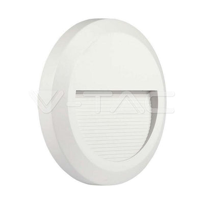 2W LED FARETTO CALPESTABILE CORPO BIANCO CORPO ROTONDO 3000K