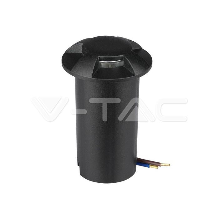 1W LED FARETTO CALPESTABILE NERO 4 DIREZIONI 6500K