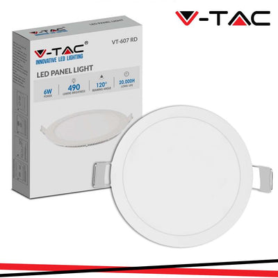 6W LED MINI PANNELLO MONTAGGIO AD INCASSO ROTONDO 4000K