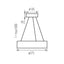 LAMPADA A SOSPENSIONE JASMIN C 370-W/M - KANLUX