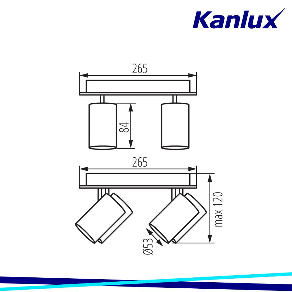 LAMPADA DA PARETE-SOFFITTO EVALO EL-4O W-SR - KANLUX
