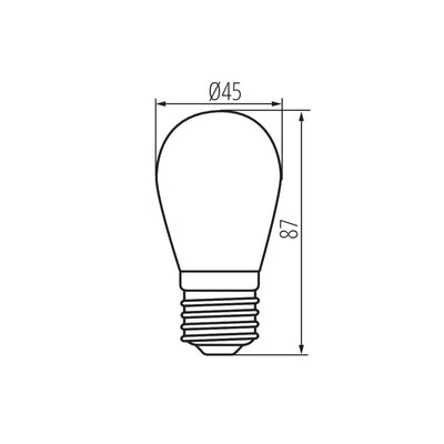 LAMPADINA LED ST45 LED 0,5W E27-NW - KANLUX