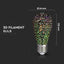 LED LAMPADINA 3W FILAMENTO E27 ST64 3000K 3D