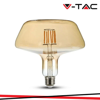 LED LAMPADINA 8W FILAMENTO E27 T180 AMBER COVER 1800K