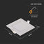 3W LED MINI PANNELLO MONTAGGIO AD INCASSO QUADRATO 3000K