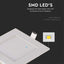 3W LED MINI PANNELLO MONTAGGIO AD INCASSO QUADRATO 3000K