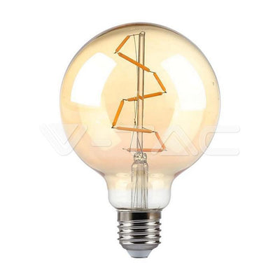 LED LAMPADINA 4W FILAMENTO   E27 G95 AMBER 2200K
